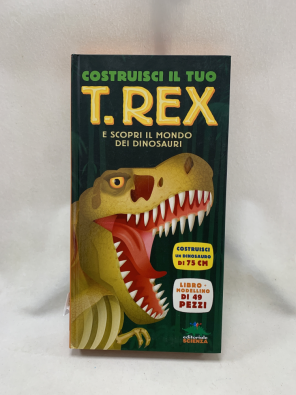 Costruisci il tuo T-Rexe scopri il mondo dei dinosauri. Libro pop-up. Con modellino di 49 pezzi