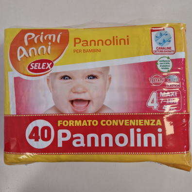 Pannolini Primi Anni Taglia 4 - 7/18 Kg - 40 Pz.  