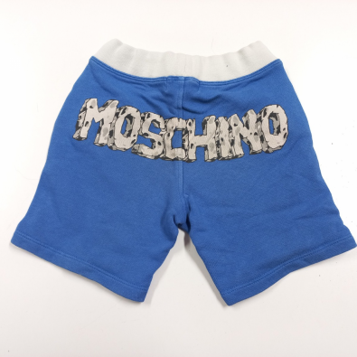 Pantalone Maglina Bluette Scritta Retro Moschino 4 Anni  