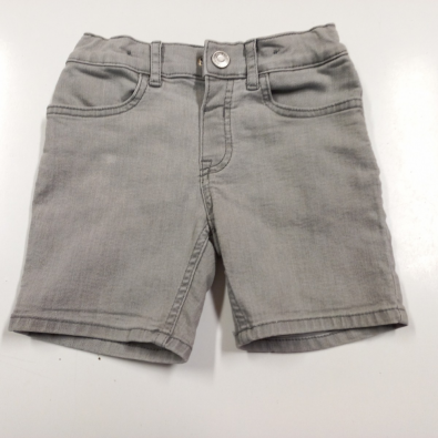 Pantalone Bermuda Jeans Grigio H&M 2/3 Anni  