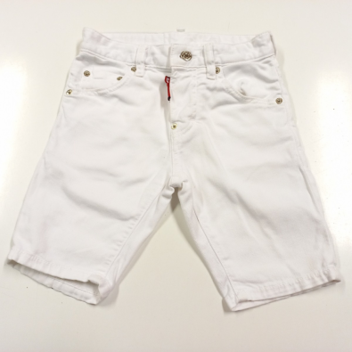 Pantalone Bermuda Bianco Dsquared2  8 Anni  