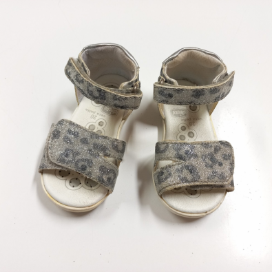 Sandalo Maculato Glitter Argento Chicco 20  
