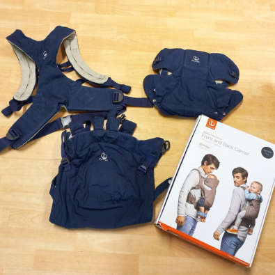 Marsupio Stokke Front And Back Carrier Blu Fino A 15 Kg   