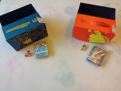 Carte Pokemon 40pz + Spilla + Contenitore  
