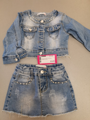 Completo Girl 12M Jeans E Giubbino Corto   