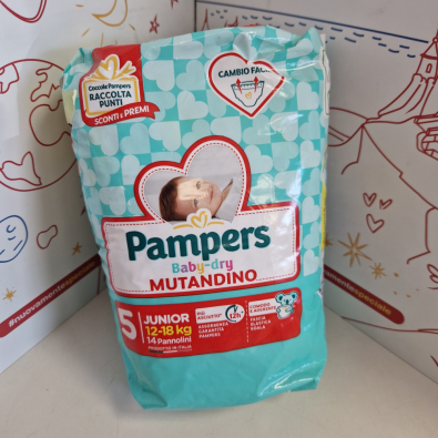 Pannolini Pampers Baby Dry Mutandino Taglia 5 - 12/18 Kg - 7 Pz.   