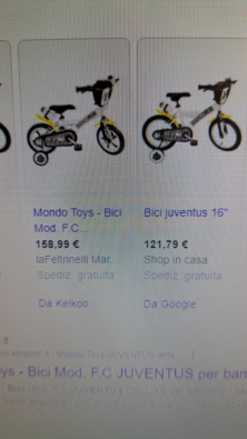 Mondo Toys Bicicletta F.C JUVENTUS  bambino 10