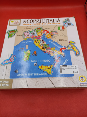 Puzzle Incastro Legno Scopri L' Italia  