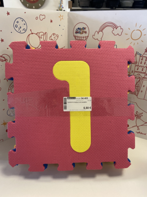 Tappeto Puzzle 9 Pz Numeri   