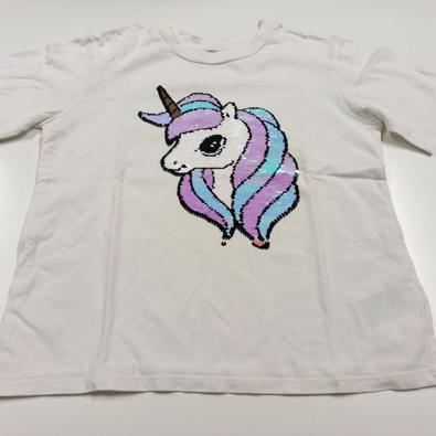Maglietta Bianca Con Unicorno Girabrilla 7/8 Anni  