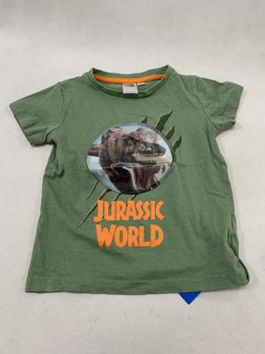 Maglia Bimbo 3/4 Anni Verde Dinosauro Jurassic World  