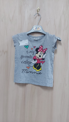 T-shirt Minnie Mouse 3a F Grigio Minnie  