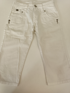 Pinocchietto Jeans Gas 8a Bimba Cm130 Bianco 